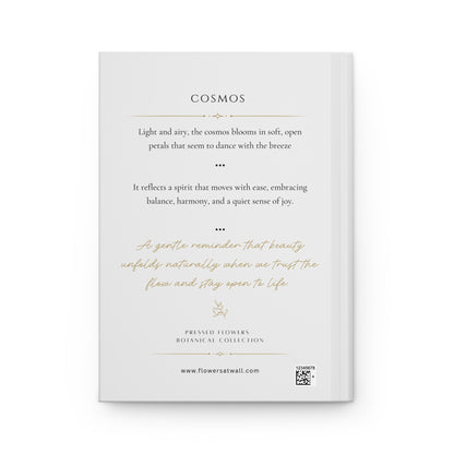 OCTOBER | Cosmos Birth Flower Journal — Hardcover Botanical Notebook
