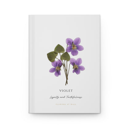 FEBRUARY | Violet Birth Flower Journal — Hardcover Botanical Notebook