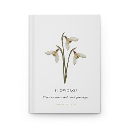 JANUARY | Snowdrop Birth Flower Journal — Hardcover Botanical Notebook