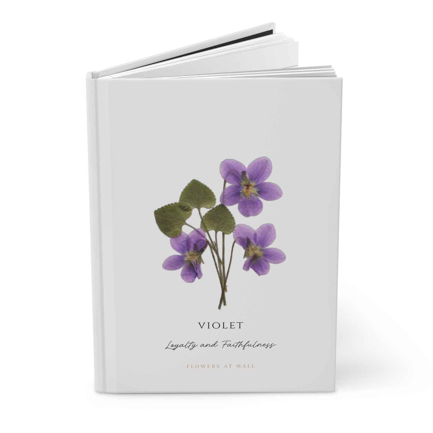 FEBRUARY | Violet Birth Flower Journal — Hardcover Botanical Notebook