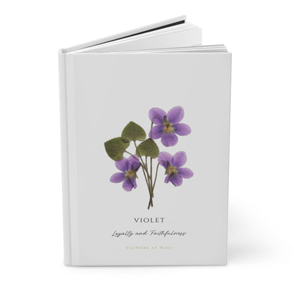 FEBRUARY | Violet Birth Flower Journal — Hardcover Botanical Notebook
