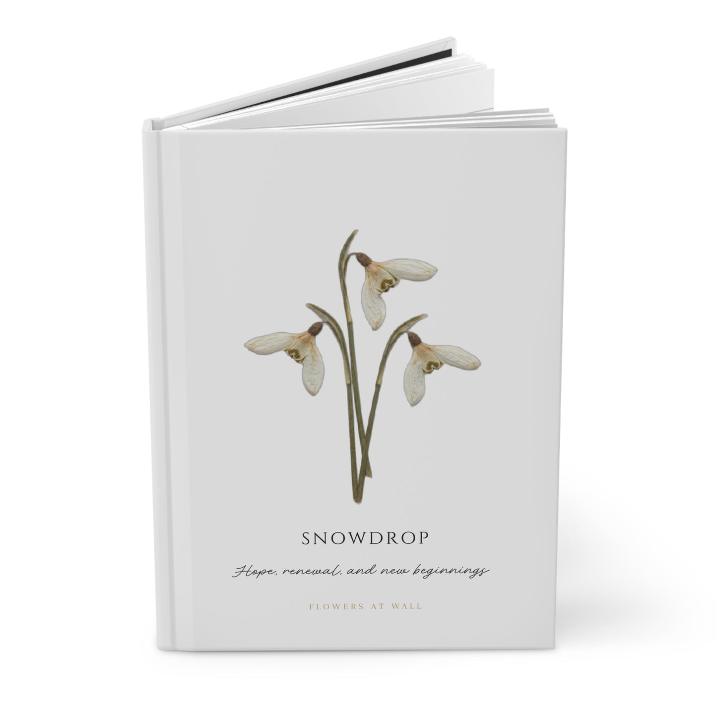 JANUARY | Snowdrop Birth Flower Journal — Hardcover Botanical Notebook