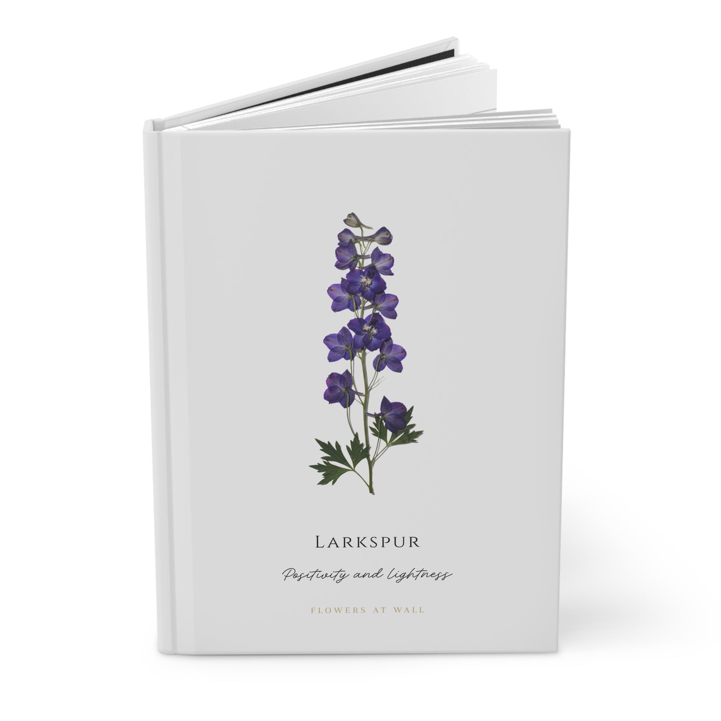 JULY | Larkspur Birth Flower Journal — Hardcover Botanical Notebook