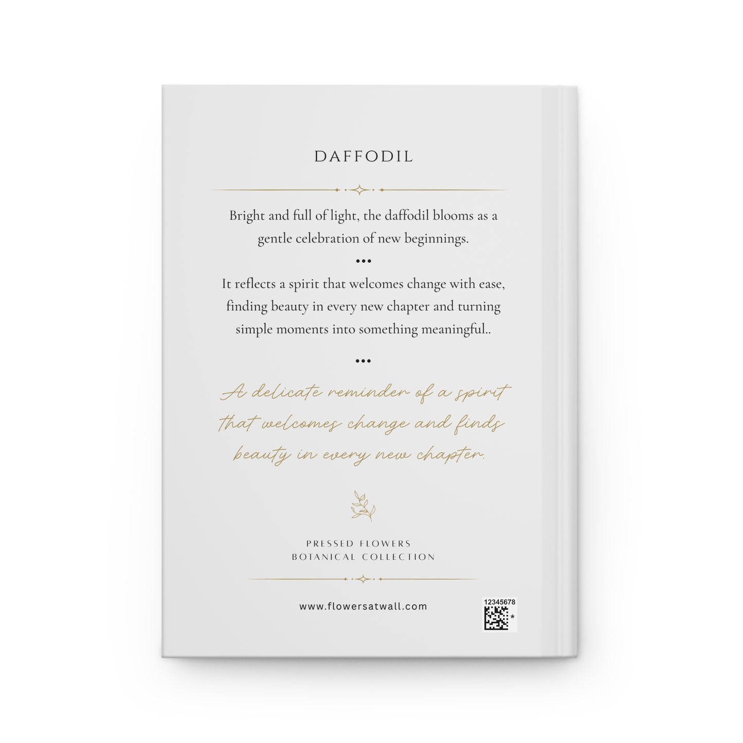 MARCH | Daffodil Birth Flower Journal — Hardcover Botanical Notebook