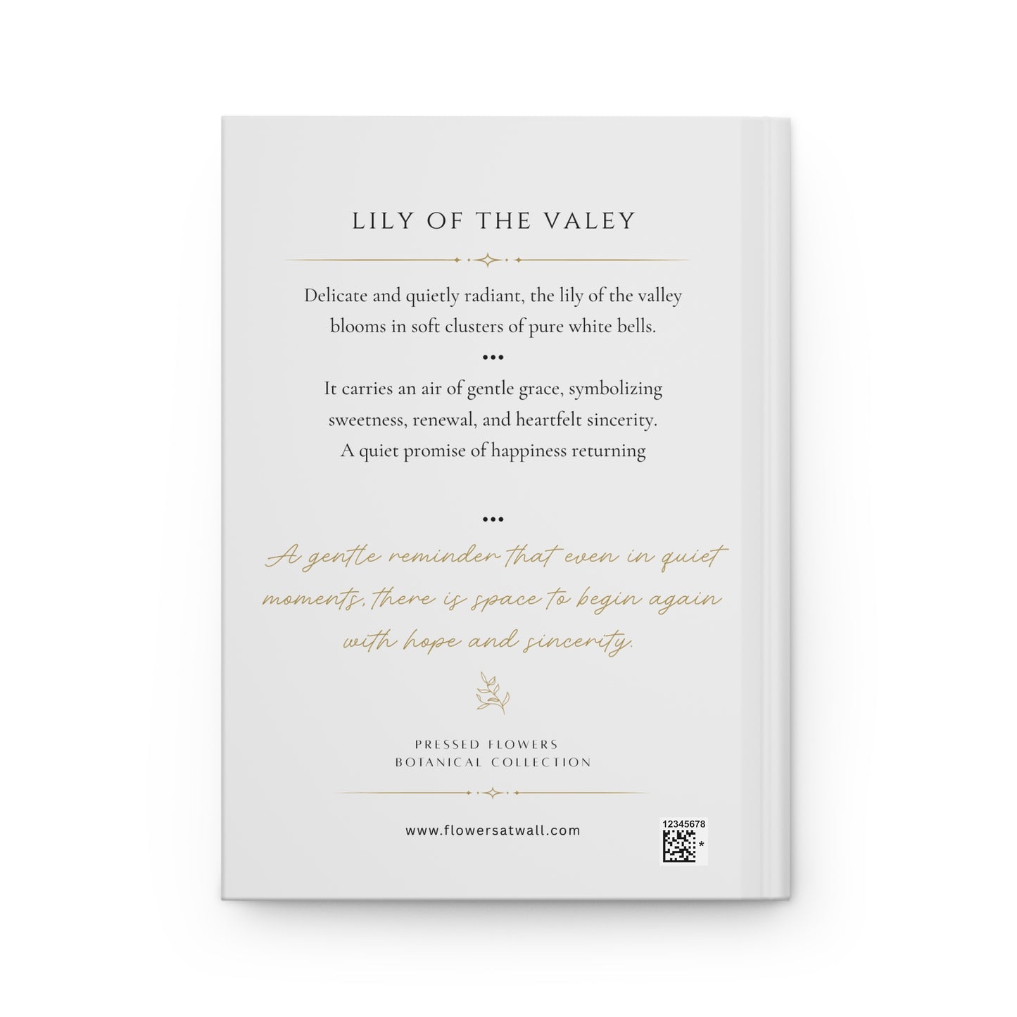 MAY | Lily of the Valley Birth Flower Journal — Hardcover Botanical Notebook
