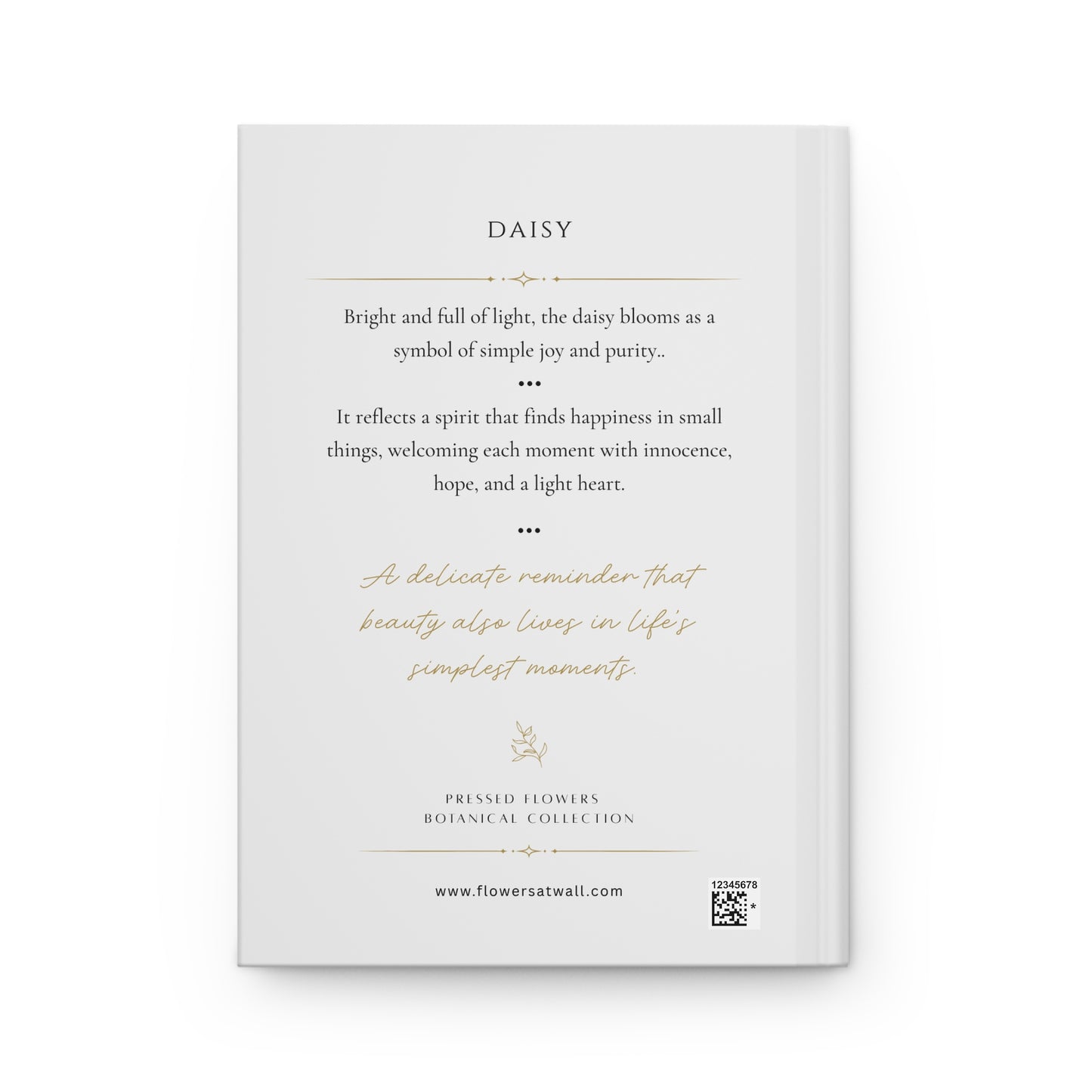 APRIL | Daisy Birth Flower Journal — Hardcover Botanical Notebook