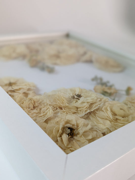 8x10 Shadow Box Wedding Flowers