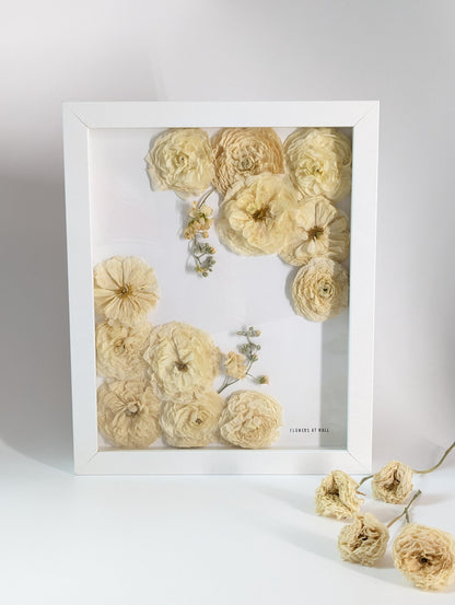 8x10 Shadow Box Wedding Flowers