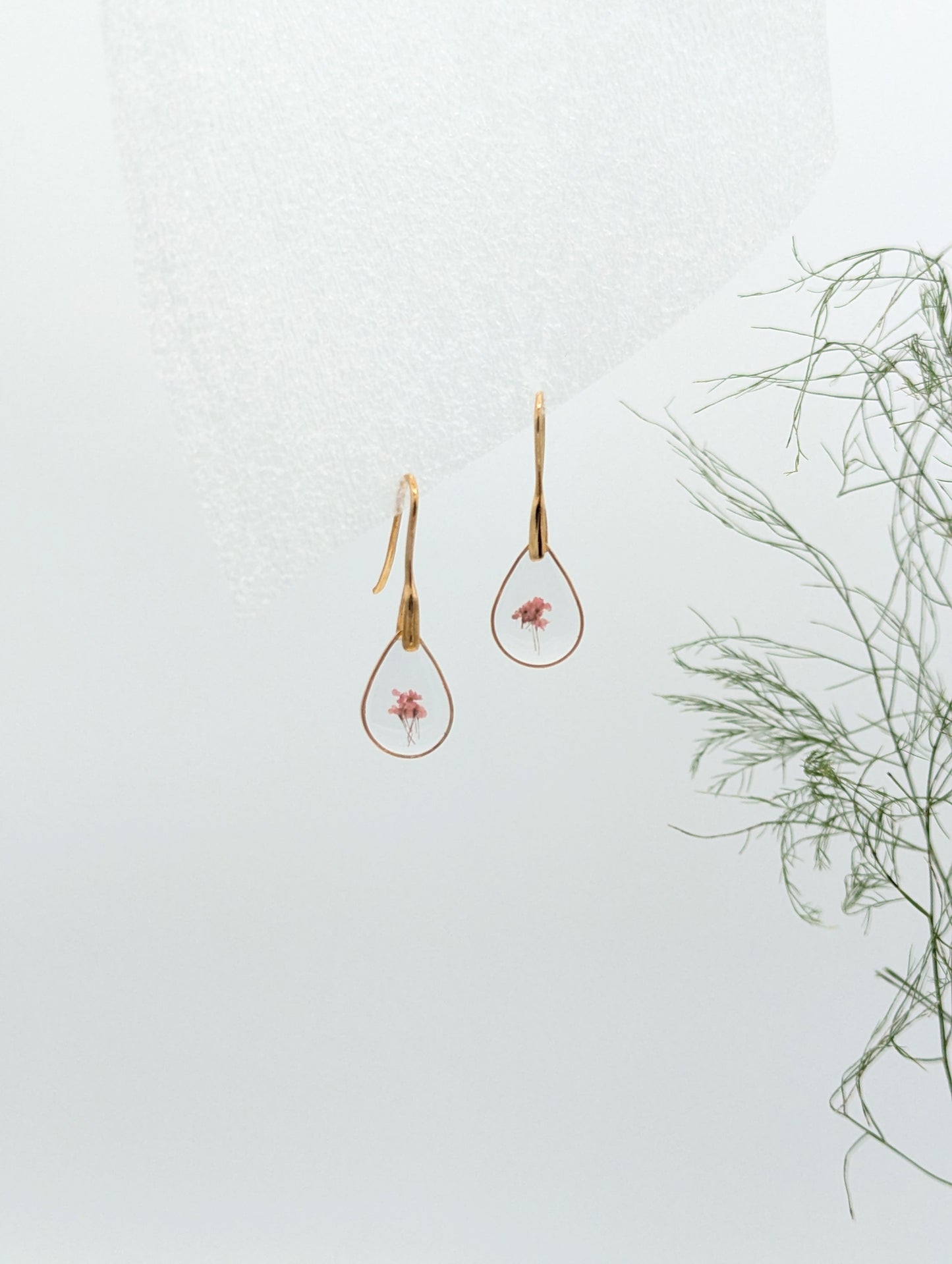 Tiny Pink Bouquet Earring