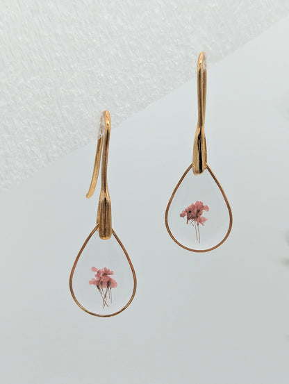 Tiny Pink Bouquet Earring
